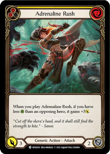 Adrenaline Rush (Yellow) [MON264] [Monarch] 1st Edition Normal