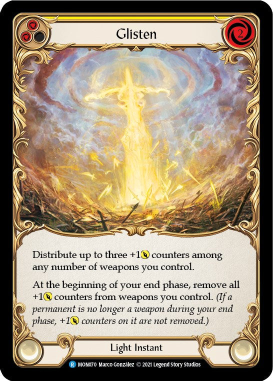 Glisten (Yellow) [MON070] [Monarch] 1st Edition Normal