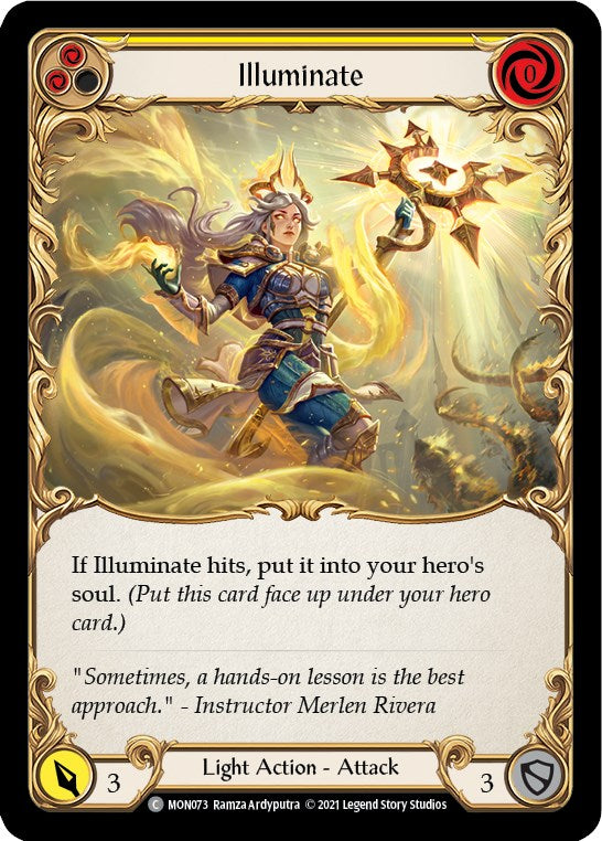 Illuminate (Yellow) [MON073] [Monarch] Unlimited Edition Rainbow Foil