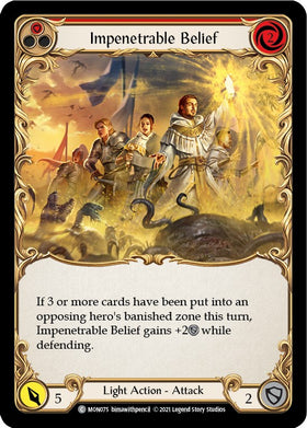 Impenetrable Belief (Red) [MON075] [Monarch] Unlimited Edition Rainbow Foil