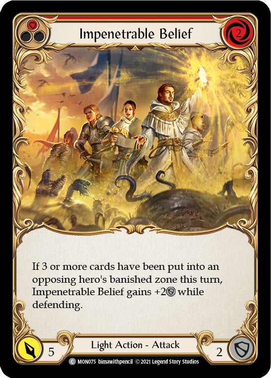 Impenetrable Belief (Red) [MON075] [Monarch] Unlimited Edition Normal