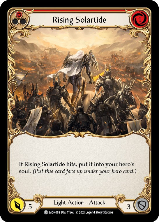 Rising Solartide (Red) [MON078] [Monarch] 1st Edition Normal