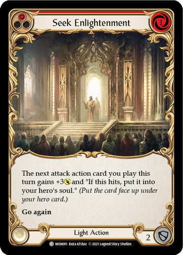 Seek Enlightenment (Red) [MON081] [Monarch] 1st Edition Rainbow Foil
