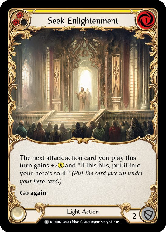Seek Enlightenment (Yellow) [MON082] [Monarch] 1st Edition Normal
