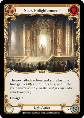 Seek Enlightenment (Blue) [MON083] [Monarch] 1st Edition Normal