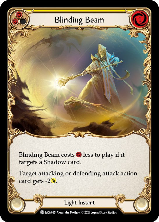 Blinding Beam (Yellow) [MON085] [Monarch] 1st Edition Rainbow Foil