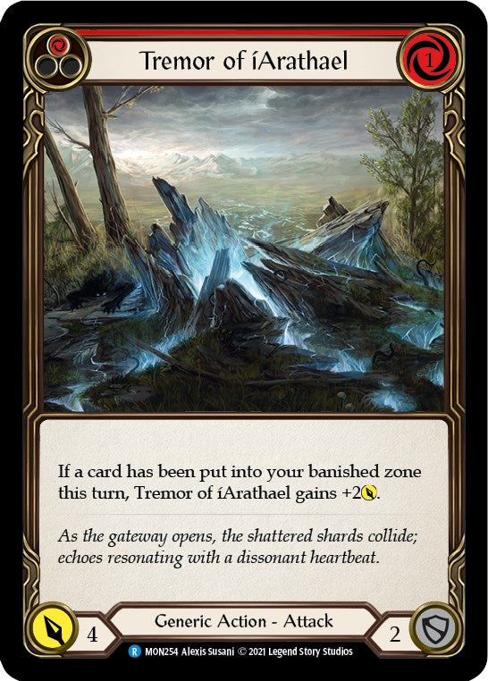 Tremor of iArathael (Red) [MON254] [Monarch] Unlimited Edition Rainbow Foil