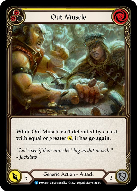 Out Muscle (Yellow) [MON249] [Monarch] 1st Edition Normal