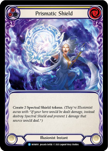Prismatic Shield (Yellow) [MON093] [Monarch] Unlimited Edition Rainbow Foil