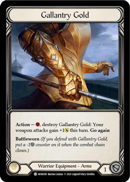 Gallantry Gold [MON108] [Monarch] Unlimited Edition Rainbow Foil