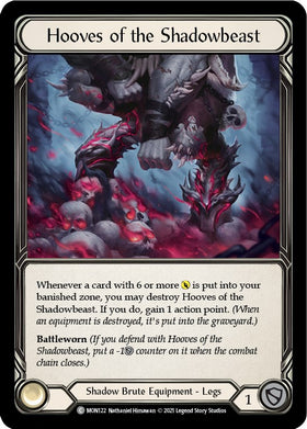 Hooves of the Shadowbeast [MON122] [Monarch] 1st Edition Normal