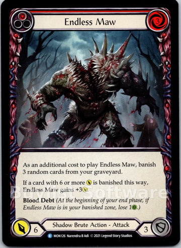 Endless Maw (Red) [MON126] [Monarch] 1st Edition Normal