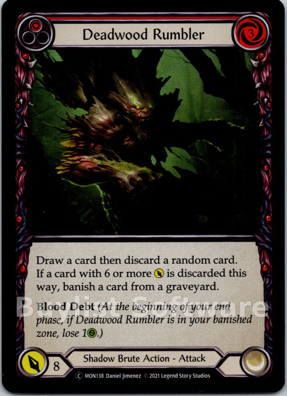 Deadwood Rumbler (Red) [MON138] [Monarch] Unlimited Edition Rainbow Foil