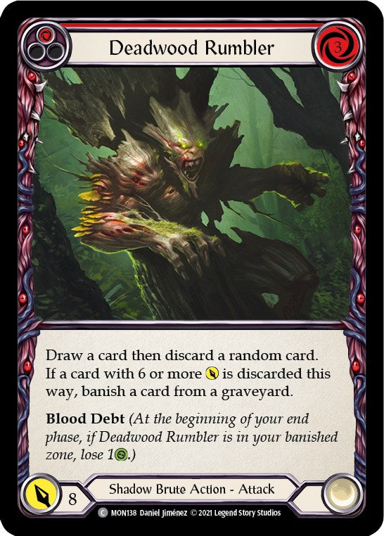 Deadwood Rumbler (Red) [MON138] [Monarch] Unlimited Edition Normal