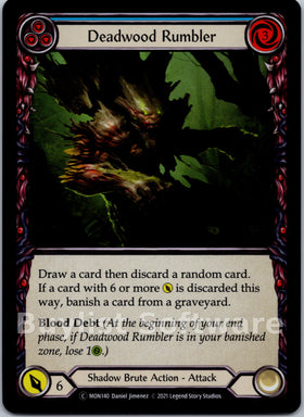 Deadwood Rumbler (Blue) [MON140] [Monarch] Unlimited Edition Rainbow Foil
