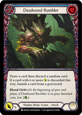 Deadwood Rumbler (Blue) [MON140] [Monarch] 1st Edition Normal