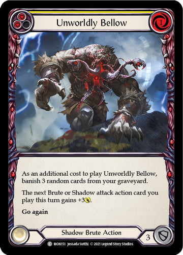 Unworldly Bellow (Yellow) [MON151] [Monarch] 1st Edition Normal