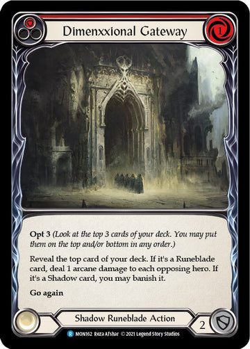 Dimenxxional Gateway (Red) [MON162] [Monarch] Unlimited Edition Rainbow Foil