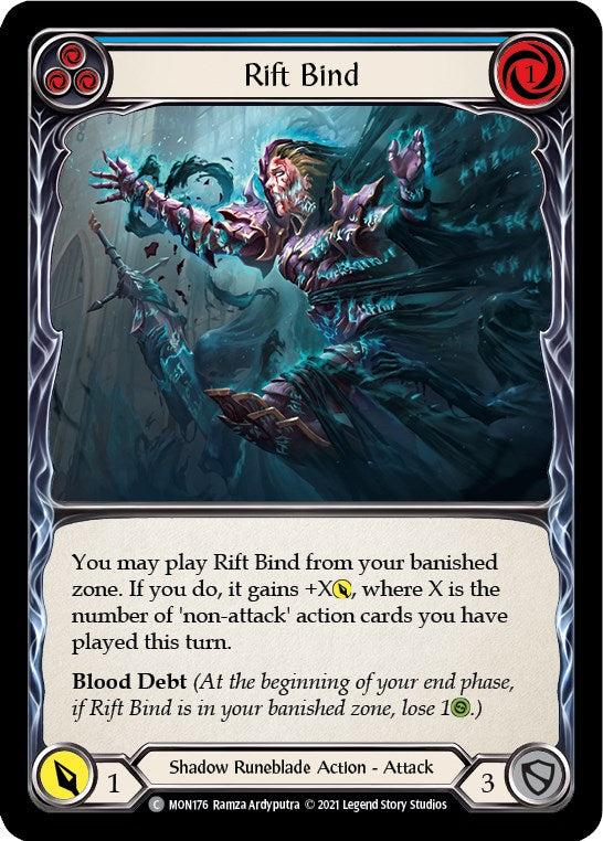 Rift Bind (Blue) [MON176] [Monarch] 1st Edition Normal