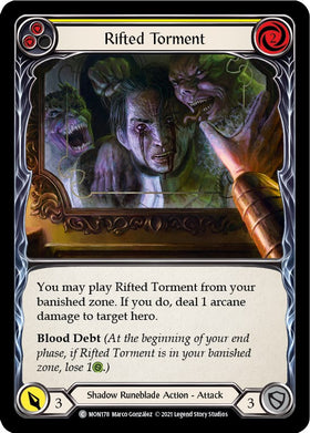 Rifted Torment (Yellow) [MON178] [Monarch] Unlimited Edition Rainbow Foil