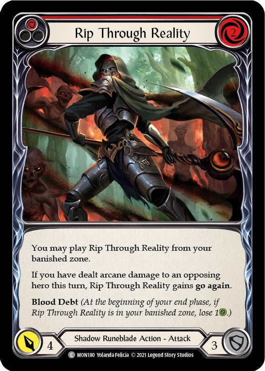 Rip Through Reality (Red) [MON180] [Monarch] Unlimited Edition Rainbow Foil