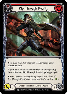 Rip Through Reality (Red) [MON180] [Monarch] Unlimited Edition Rainbow Foil