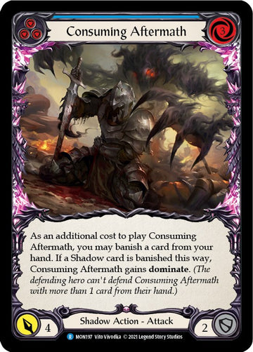 Consuming Aftermath (Blue) [MON197] [Monarch] 1st Edition Normal