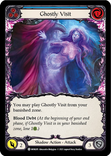 Ghostly Visit (Blue) [MON205] [Monarch] 1st Edition Normal