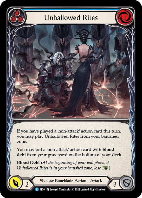 Unhallowed Rites (Blue) [MON161] [Monarch] Unlimited Edition Normal
