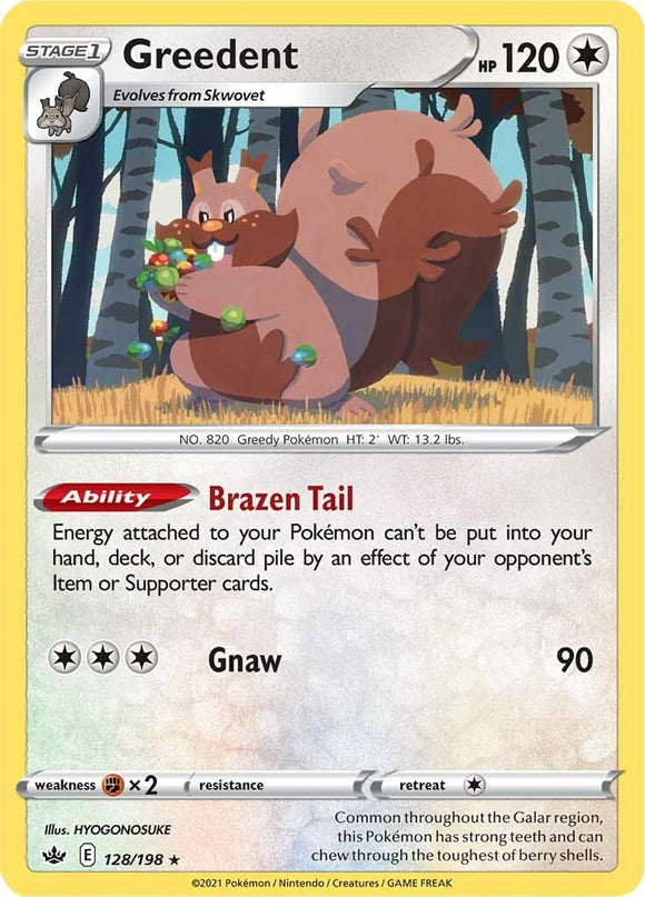 Greedent [128/198] [Chilling Reign] Reverse Holofoil