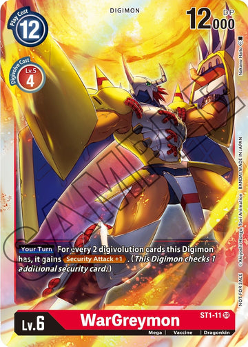 WarGreymon - ST1-11 (Event Pack 1) [ST1-11 SR] [ Gaia Red] Foil