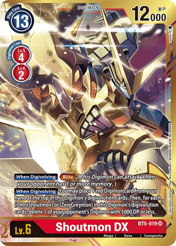Shoutmon DX (Alternate Art) [BT5-019] [Battle of Omni] Foil