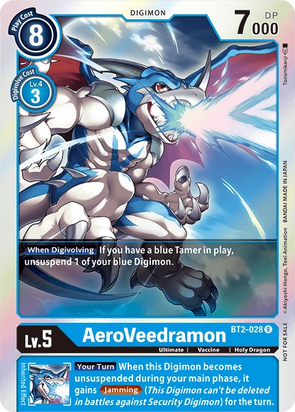 AeroVeedramon - BT2-028 (Battle of Omni Pre-Release) [BT2-028 R] [Release Special Booster 1.0] Foil