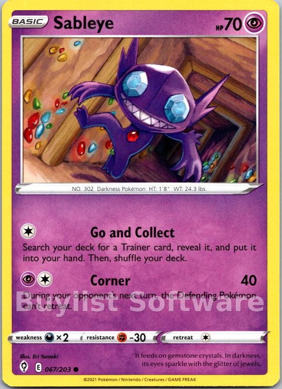 Sableye [067/203] [Evolving Skies]