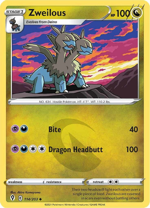 Zweilous [114/203] [Evolving Skies] Reverse Holofoil