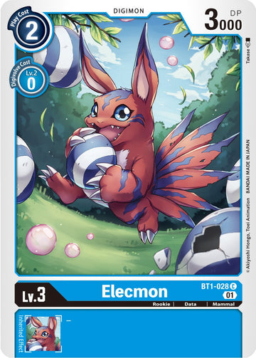 Elecmon - BT1-028 (Alternate Art) [BT1-028] [Starter Deck 08: Ulforce Veedramon]
