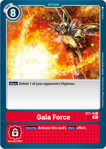 Gaia Force (Alternate Art) [ST1-16] [Starter Deck 07: Gallantmon]