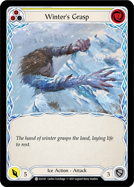 Winter's Grasp (Yellow) [ELE161] [Tales of Aria] Unlimited Edition Rainbow Foil