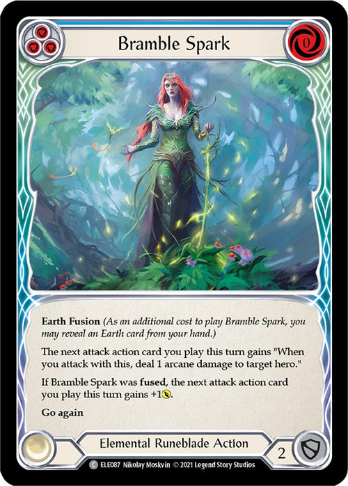 Bramble Spark (Blue) [ELE087] [Tales of Aria] Unlimited Edition Rainbow Foil