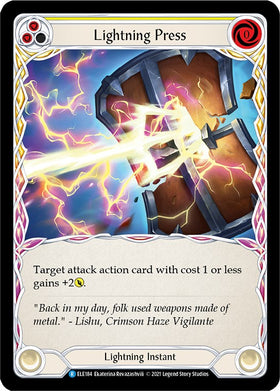 Lightning Press (Yellow) [ELE184] [Tales of Aria] 1st Edition Normal