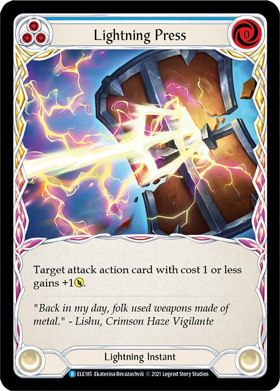 Lightning Press (Blue) [ELE185] [Tales of Aria] Unlimited Edition Normal