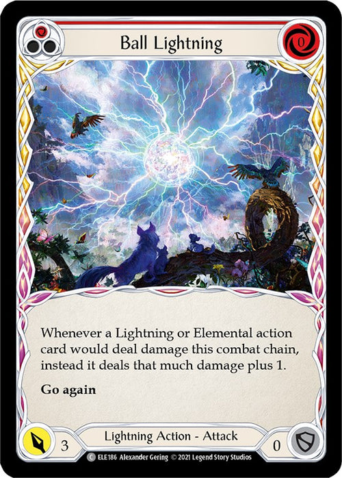 Ball Lightning (Red) [ELE186] [Tales of Aria] Unlimited Edition Rainbow Foil