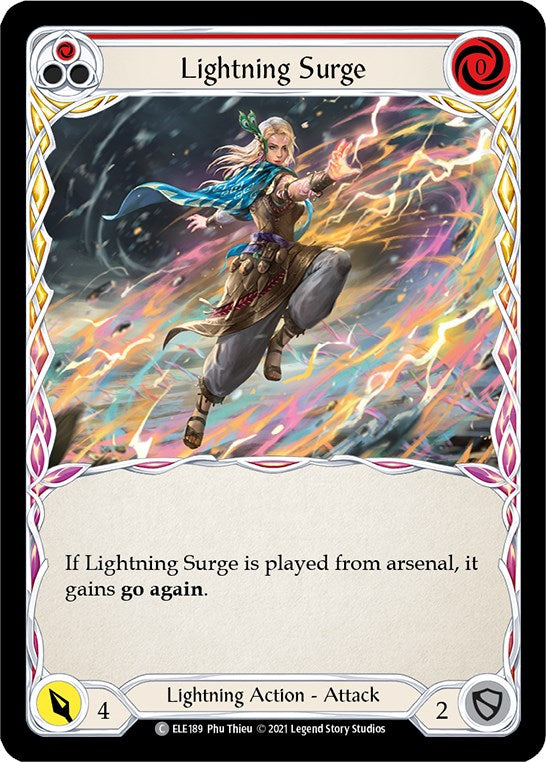 Lightning Surge (Red) [ELE189] [Tales of Aria] Unlimited Edition Normal