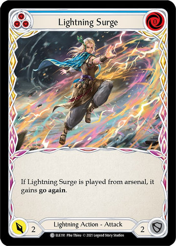 Lightning Surge (Blue) [ELE191] [Tales of Aria] Unlimited Edition Rainbow Foil