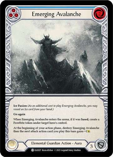 Emerging Avalanche (Blue) [ELE027] [Tales of Aria] 1st Edition Normal