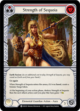 Strength of Sequoia (Red) [ELE028] [Tales of Aria] 1st Edition Normal