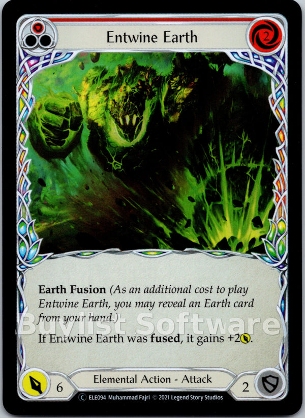 Entwine Earth (Red) [ELE094] [Tales of Aria] Unlimited Edition Rainbow Foil