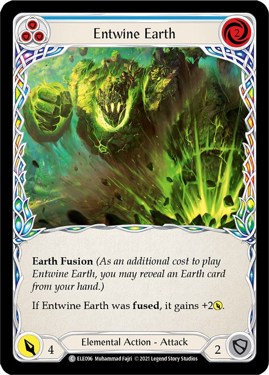 Entwine Earth (Blue) [ELE096] [Tales of Aria] Unlimited Edition Rainbow Foil