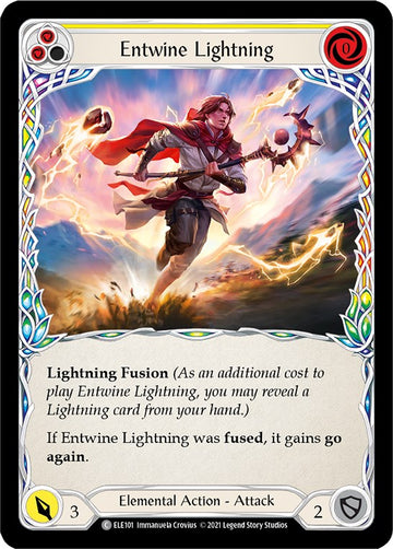 Entwine Lightning (Yellow) [ELE101] [Tales of Aria] 1st Edition Normal