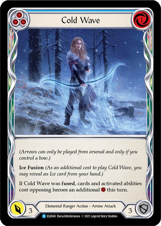 Cold Wave (Blue) [ELE040] [Tales of Aria] 1st Edition Normal